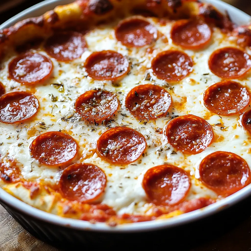 Tasty Cheese and Pepperoni Pizza Dip